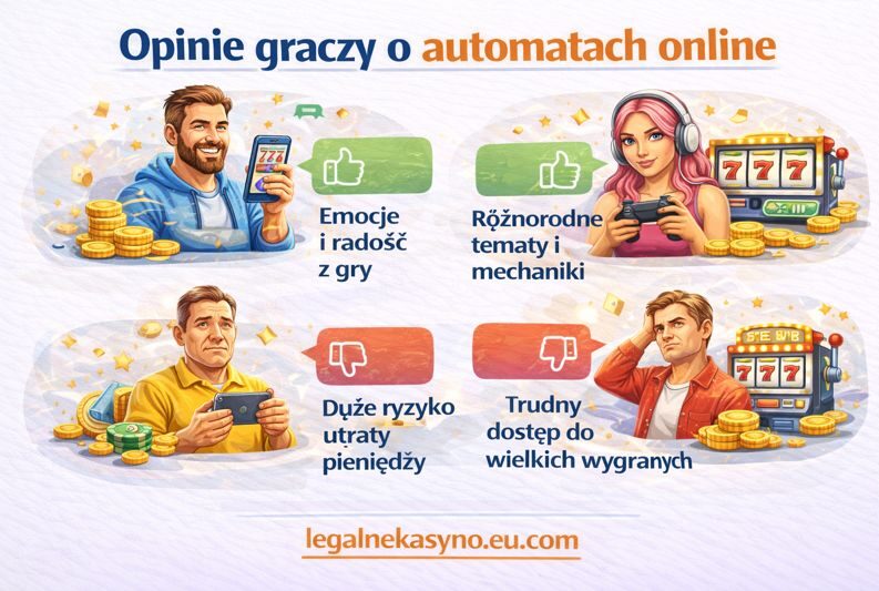 Opinie graczy o automatach online